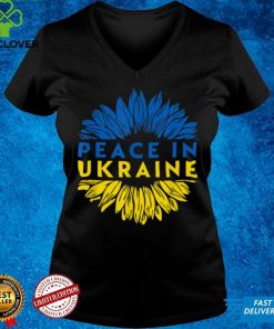 Peace In Ukraine Sunflower Ukrainian Flag Vintage T Shirt