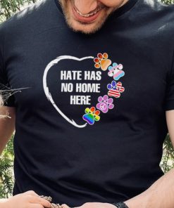 Peace LGBT paw hate has no home here shirt