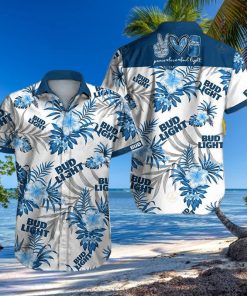 Peace Love Bud Light hawaiian shirt