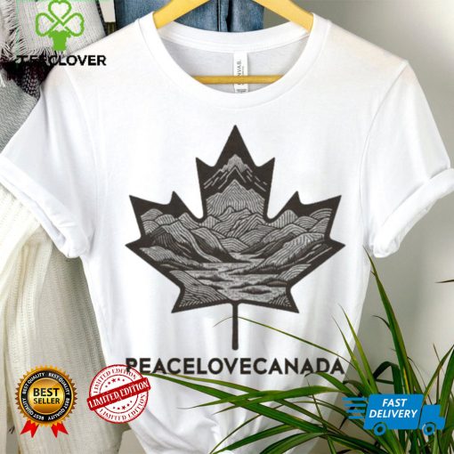 Peace Love Canada Maple Leaves Mountain And River The New Plc Classic T hoodie, sweater, longsleeve, shirt v-neck, t-shirt