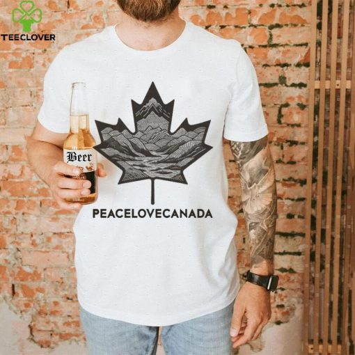 Peace Love Canada Maple Leaves Mountain And River The New Plc Classic T hoodie, sweater, longsleeve, shirt v-neck, t-shirt