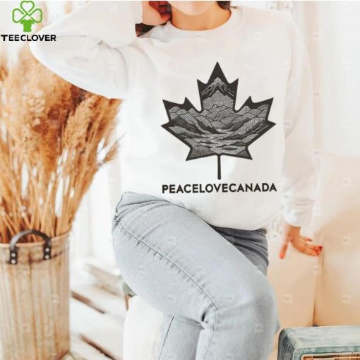 Peace Love Canada Maple Leaves Mountain And River The New Plc Classic T hoodie, sweater, longsleeve, shirt v-neck, t-shirt