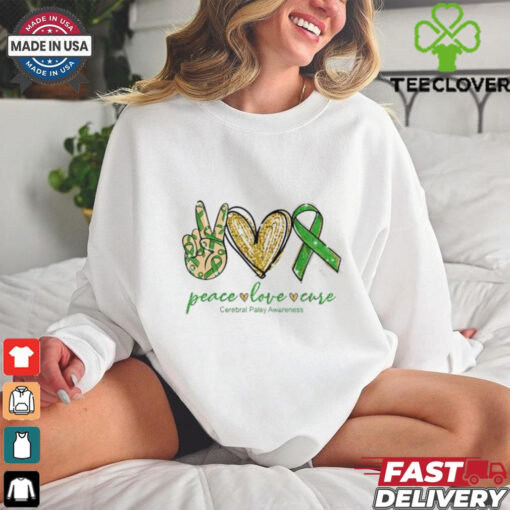 Peace Love Care Cerebral Palsy Awareness shirt