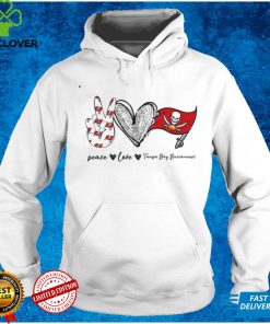 Peace Love Football Tampa Bay Buccaneers NFL Graphic Unisex T Shirt