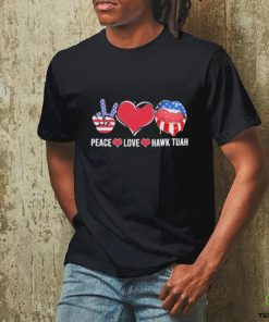 Peace Love Hawk Tuah 2024 American Shirt 2 Peace Love Hawk Tuah 2024 American Shirt