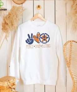 Peace Love Houston Astros Baseball T Shirt 2 Peace Love Houston Astros Baseball T Shirt