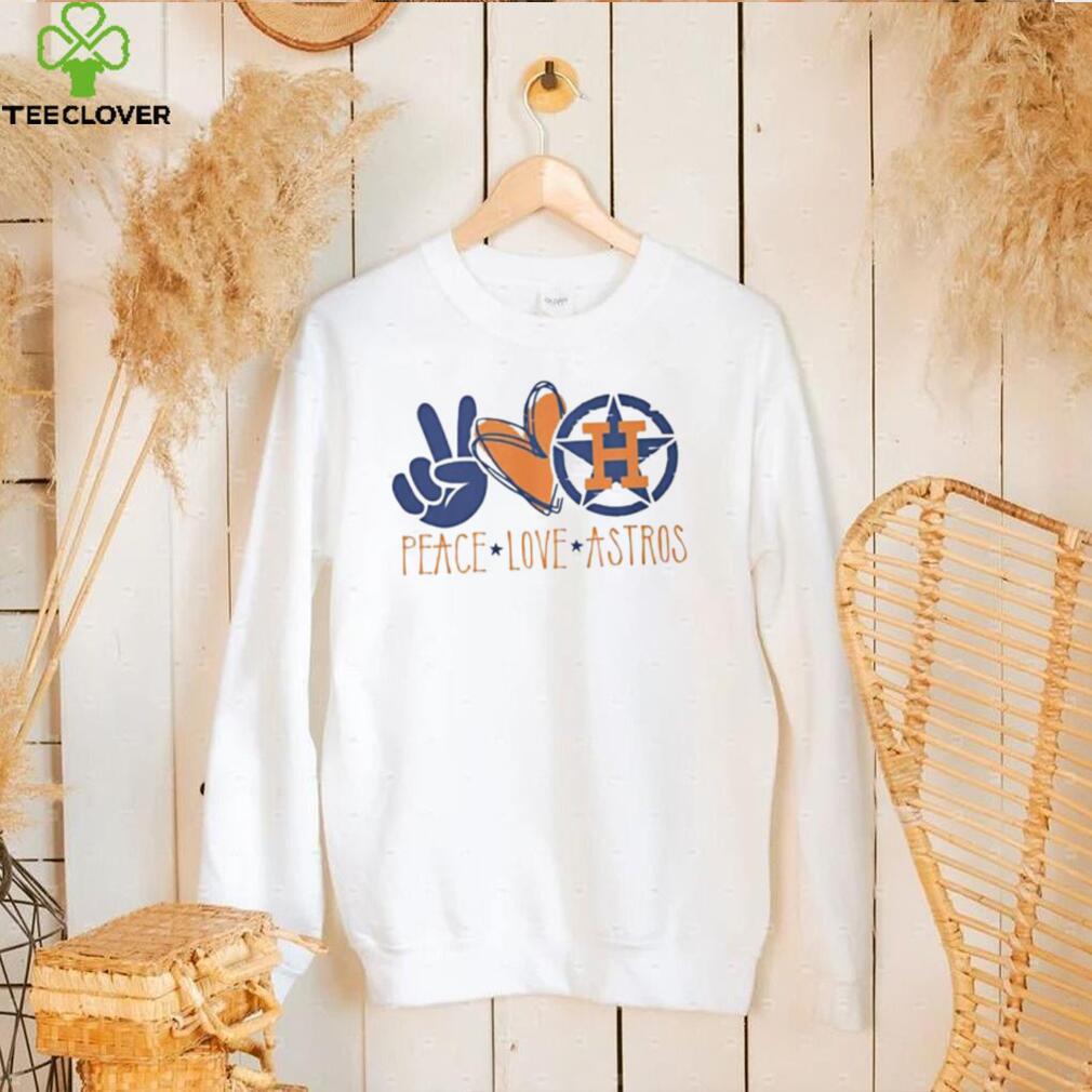 Peace Love Houston Astros Baseball T Shirt Peace Love Houston Astros Baseball T Shirt