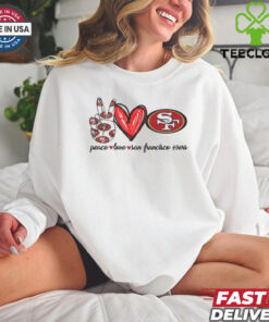 Peace Love San Francisco 49ers shirt 1 Peace Love San Francisco 49ers shirt