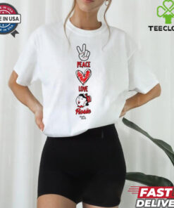 Peace Love and Rosie Reds shirt2 Shirt, hoodie, sweater, long sleeve and tank top