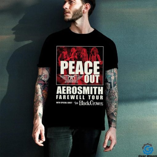 Peace Out Aerosmith Farewell Tour shirt