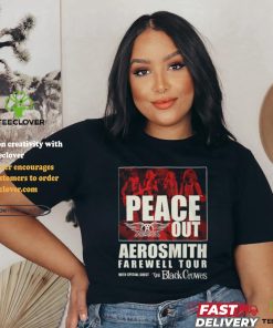 Peace Out Aerosmith Farewell Tour with The Black Crowes shirt