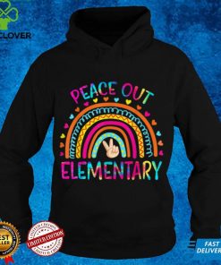 Peace Out Elementary Rainbow Last Day Of School Tie Dye T Shirt 2 Peace Out Elementary Rainbow Last Day Of School Tie Dye T Shirt