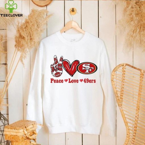 Peace love 49ers hoodie, sweater, longsleeve, shirt v-neck, t-shirt