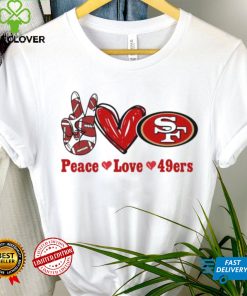 Peace love 49ers hoodie, sweater, longsleeve, shirt v-neck, t-shirt