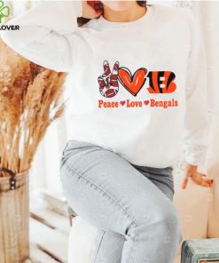 Peace love Bengals hoodie, sweater, longsleeve, shirt v-neck, t-shirt