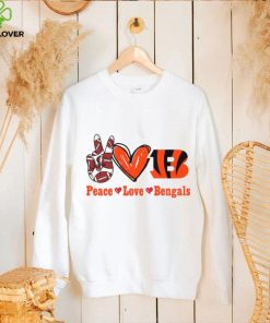Peace love Bengals hoodie, sweater, longsleeve, shirt v-neck, t-shirt