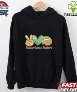 Peace Love Green Bay Packers Shirt featuring a vibrant design with symbols of peace and love, combined with a bold statement of support for the Green Bay Packers.
