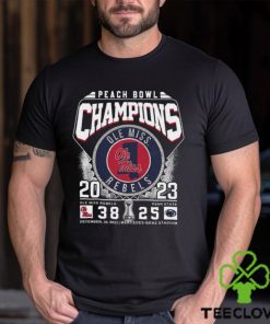 Peach Bowl Champions 2023 Ole Miss Rebels 38 – 25 Penn State December 30 2023 Mercedes Benz Stadium T Shirt