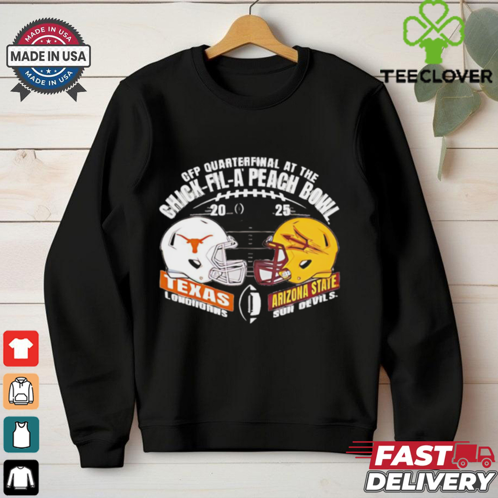 Peach Bowl Head to Head Texas Longhorns vs Arizona State Devils 2024 vintage shirt Peach Bowl Head to Head Texas Longhorns vs Arizona State Devils 2024 vintage shirt