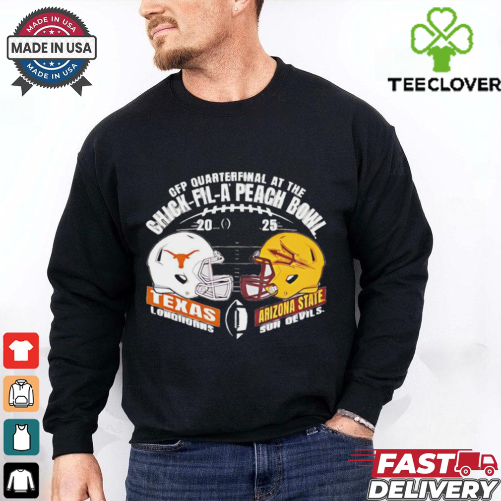 Peach Bowl Head to Head Texas Longhorns vs Arizona State Devils 2024 vintage shirt Peach Bowl Head to Head Texas Longhorns vs Arizona State Devils 2024 vintage shirt