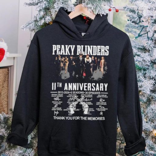 Peaky Blinders 11th Anniversary 2013 2024 6 Seasons 36 Episodes Thank You For The Memories Signatures Shirt