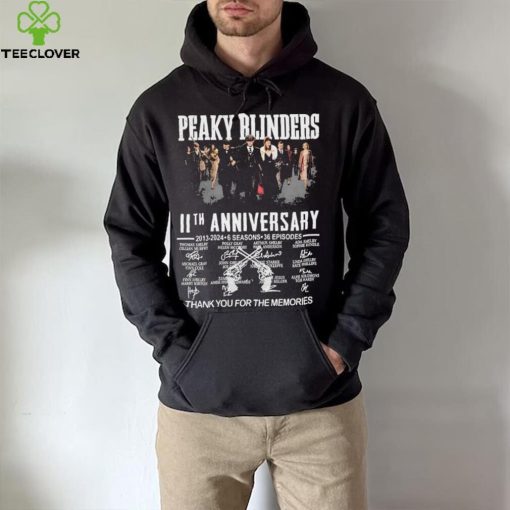 Peaky Blinders 11th Anniversary 2013 2024 6 Seasons 36 Episodes Thank You For The Memories Signatures Shirt