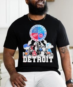Peanut Character Detroit Sport Team Abbey Road Skyline 2023 shirt