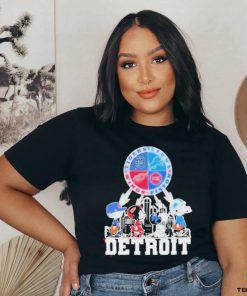 Peanut Character Detroit Sport Team Abbey Road Skyline 2023 shirt