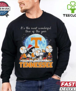 Peanut Characters It’s The Most Wonderful Time Of The Year Tennessee Volunteers Christmas 2024 Shirt