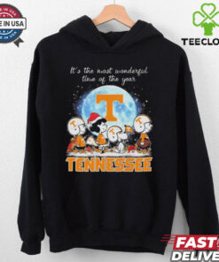 Peanut Characters It’s The Most Wonderful Time Of The Year Tennessee Volunteers Christmas 2024 Shirt
