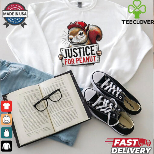 Peanut Squirrel Red Hat Justice For Peanut shirt