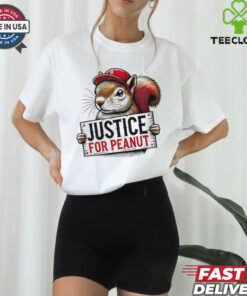 Peanut Squirrel Red Hat Justice For Peanut shirt