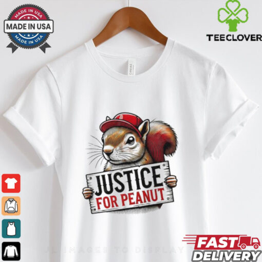 Peanut Squirrel Red Hat Justice For Peanut shirt