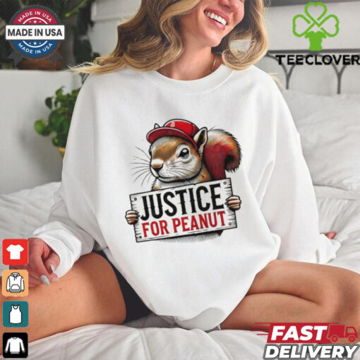 Peanut Squirrel Red Hat Justice For Peanut shirt