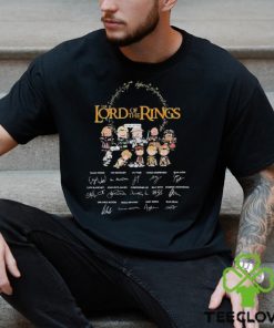 Peanut characters the Lord of the Rings signatures shirt