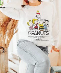 Peanuts 1950 – 2023 Charles M Schulz thank you for the memories signature shirt
