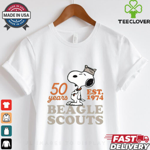 Peanuts 50 Years EST.1974 Beagle Scouts T Shirt