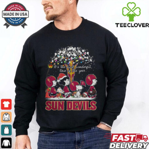 Peanuts Arizona State Sun Devils It’s The Most Wonderful Time Of The Year Winter Shirt