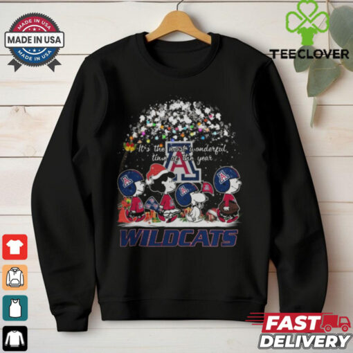 Peanuts Arizona Wildcats It’s The Most Wonderful Time Of The Year Winter Shirt