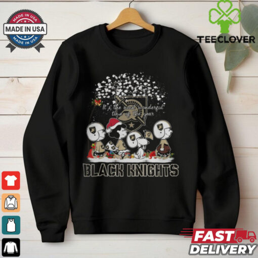 Peanuts Army Black Knights It’s The Most Wonderful Time Of The Year Winter Shirt