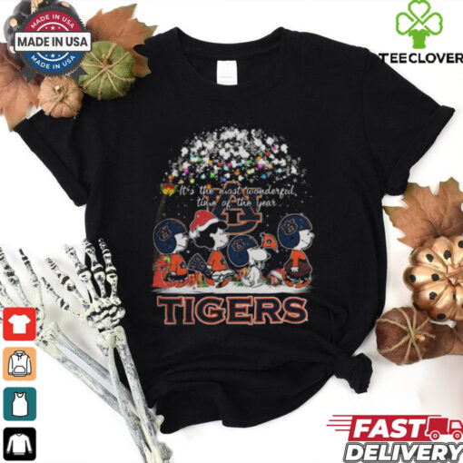 Peanuts Auburn Tigers It’s The Most Wonderful Time Of The Year Winter Shirt