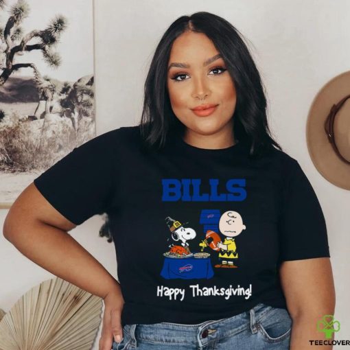 Peanuts Buffalo Bills Football Happy Thanksgiving T Shirt