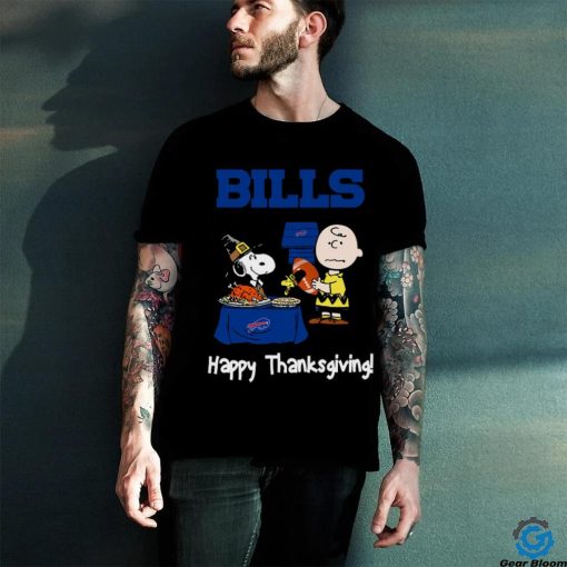 Peanuts Buffalo Bills Football Happy Thanksgiving T Shirt