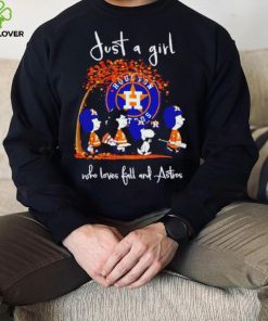 Peanuts Cartoon Just A Girl Who Loves Fall And Astros Shirt 2 Peanuts Cartoon Just A Girl Who Loves Fall And Astros Shirt