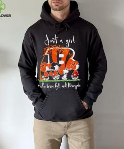 Peanuts Cartoon Just A Girl Who Loves Fall And Bengals Shirt 4 Peanuts Cartoon Just A Girl Who Loves Fall And Bengals Shirt