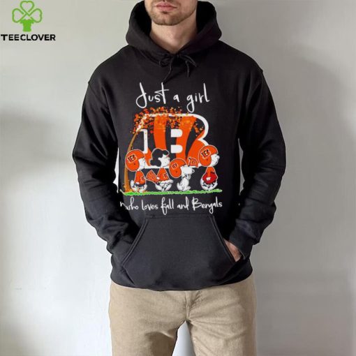 Peanuts Cartoon Just A Girl Who Loves Fall And Bengals Shirt
