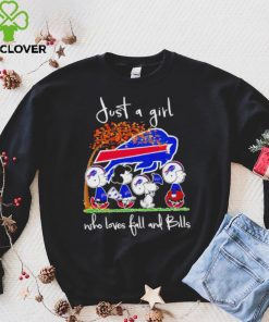 Peanuts Cartoon Just A Girl Who Loves Fall And Bills Shirt