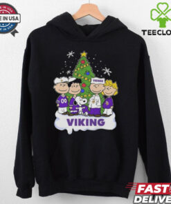 Peanuts Character X Minnesota Vikings Merry Christmas 2024 Shirt
