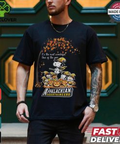 Peanuts Characters Appalachian State Mountaineers Halloweens It’s The Most Wonderful Time Of The Year Shirt