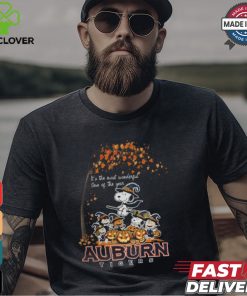 Peanuts Characters Auburn Tigers Halloweens It’s The Most Wonderful Time Of The Year Shirt